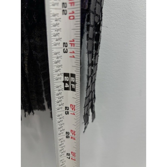 Gillian & O'Malley Black Sequin Trim Slip Pajama Dress S Dark Romantic Goth - Picture 10 of 11